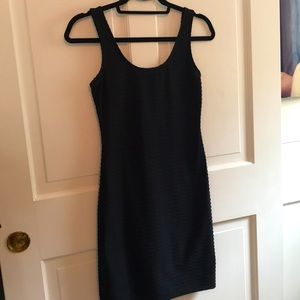 Black contour dress